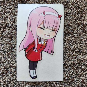 Darling in the Franxx Zero Two Decal Sticker (Approx 6" tall) Bam Box exclusive